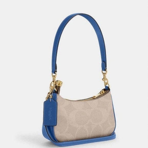 NEW COACH TERI MINI CROSSBODY BAG IN SIGNATURE CANVAS WITH COACH GRAPHIC CY734 - Picture 4 of 9